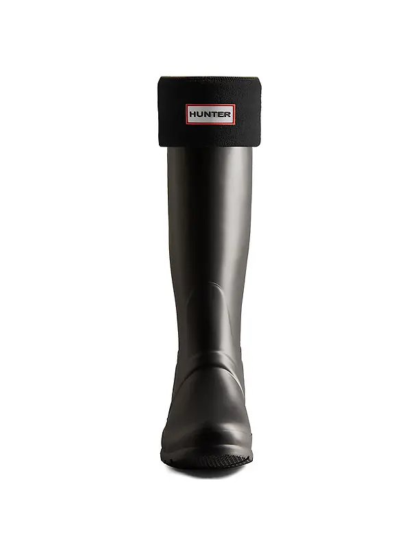 Hunter Fleece Tall Boot Socks - Black Image 2
