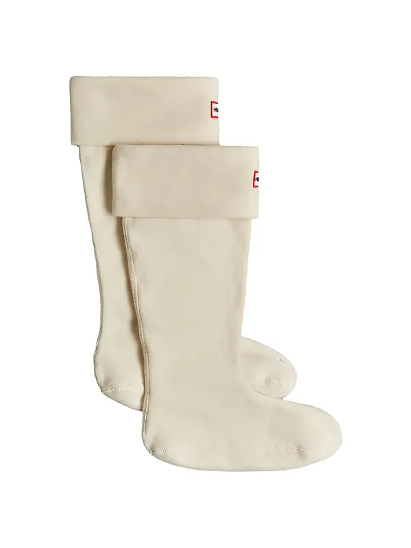Hunter Fleece Tall Boot Socks - Hunter White Image 1