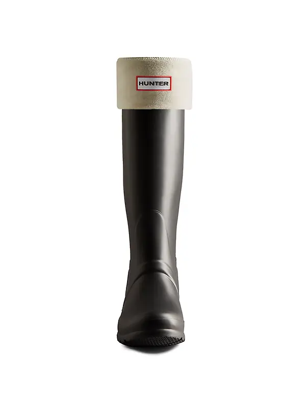 Hunter Fleece Tall Boot Socks - Hunter White Image 2
