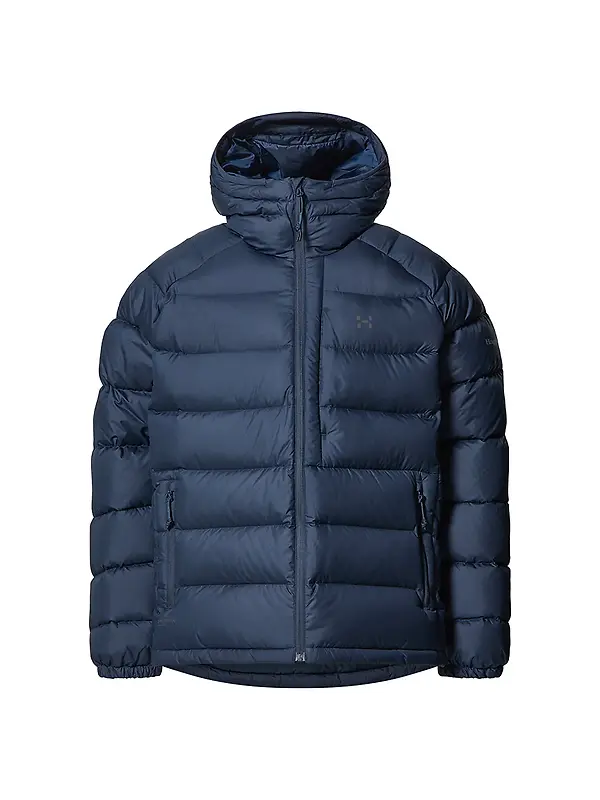 Haglöfs Men's Rosson Down Hooded Jacket - Tarn Blue Image 1