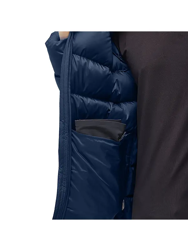 Haglöfs Men's Rosson Down Hooded Jacket - Tarn Blue Image 10