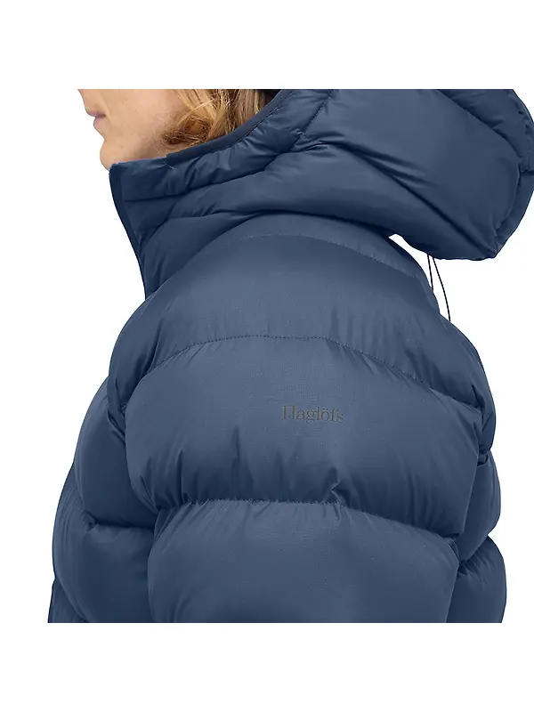 Haglöfs Men's Rosson Down Hooded Jacket - Tarn Blue Image 7