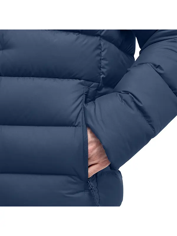 Haglöfs Men's Rosson Down Hooded Jacket - Tarn Blue Image 8
