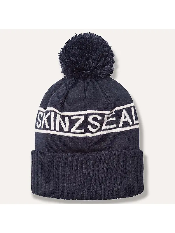 Sealskinz Heacham Waterproof Cold Weather Icon Bobble Hat - Navy Image 2