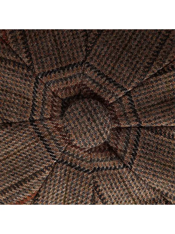 Holland Cooper Baker Boy Cap - Bourbon Tweed Image 2