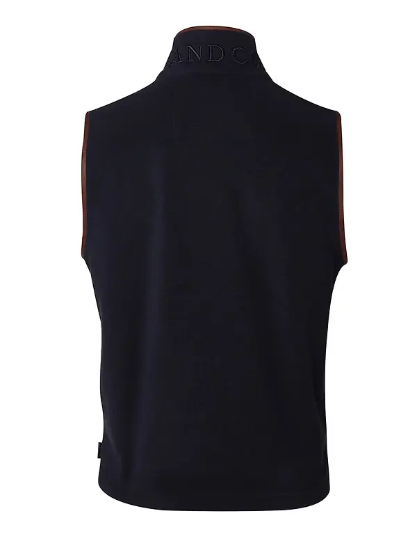 Holland Cooper Men's Country Fleece Gilet - Ink Navy Image 8
