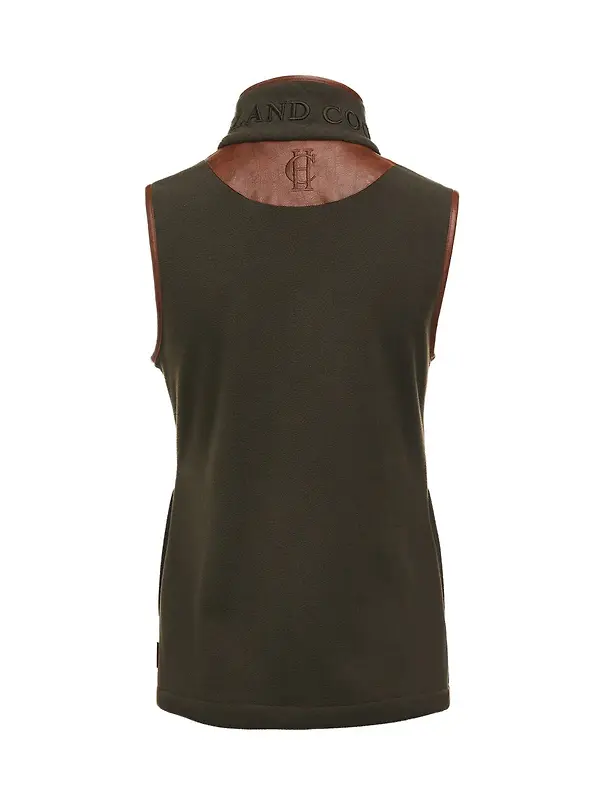 Holland Cooper Women's Country Fleece Gilet - Khaki Image 9