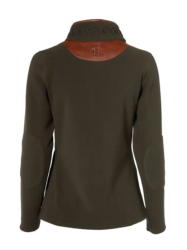 Holland Cooper Women's Country Fleece Quarter Zip - Khaki Image 7