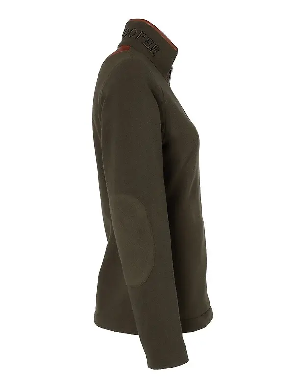 Holland Cooper Women's Country Fleece Quarter Zip - Khaki Image 8