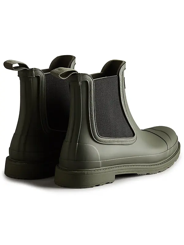 Hunter Men's Chelsea Commando Boots - Dark Olive Image 3
