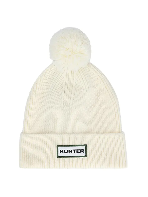Product image of Hunter Skye Pom Pom Beanie - Antique White