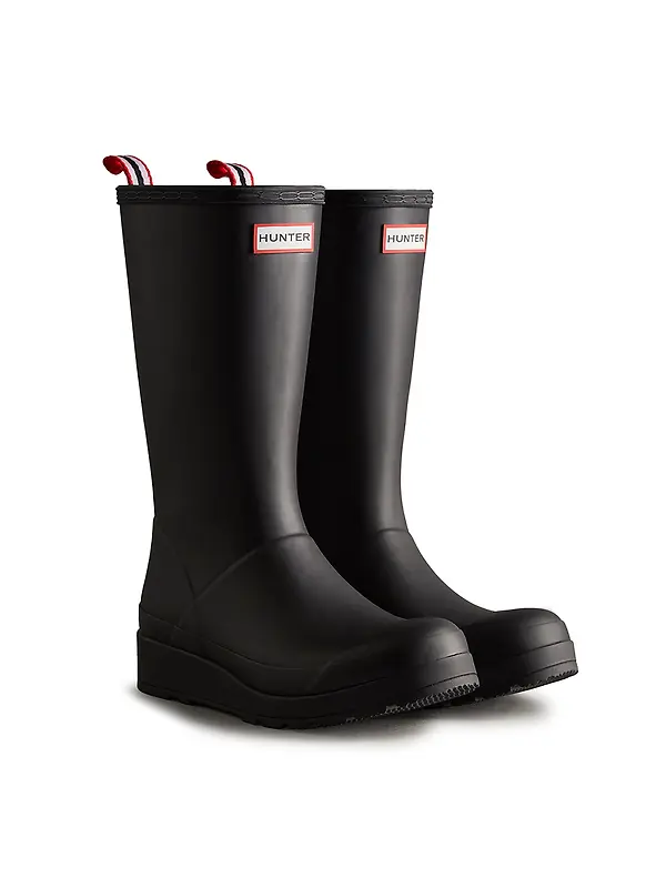 Hunter Women's Play Tall Wellington Boots - Black Image 2