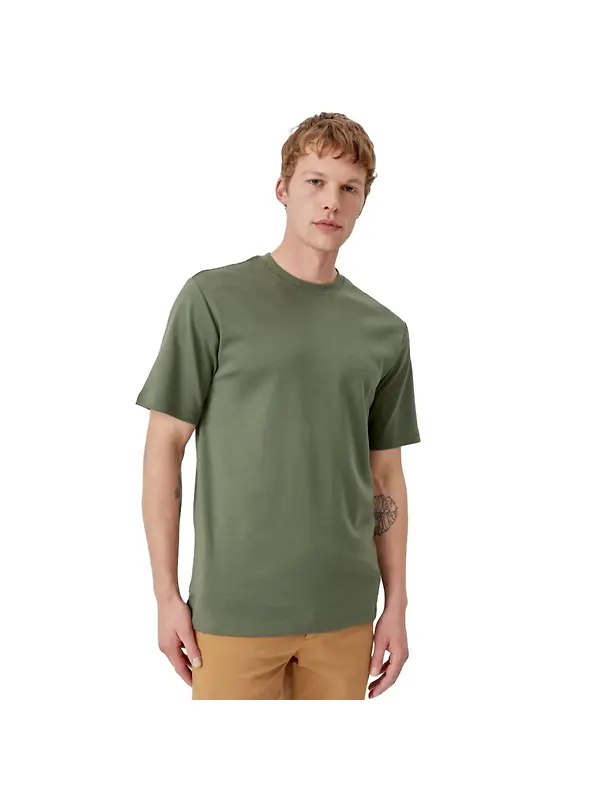 Oliver Sweeney Men's Palmela Jersey Cotton T-Shirt - Khaki Image 2