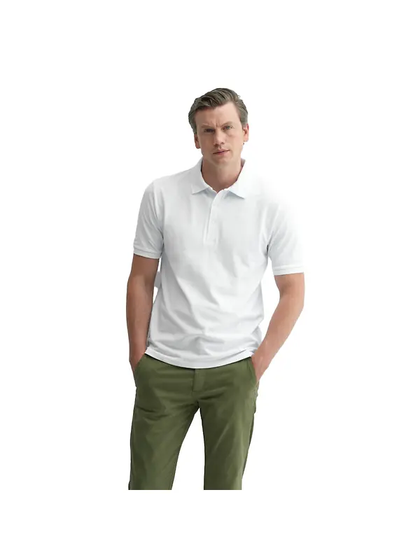 Oliver Sweeney Men's Tralee Cotton Polo T-Shirt - White Image 3