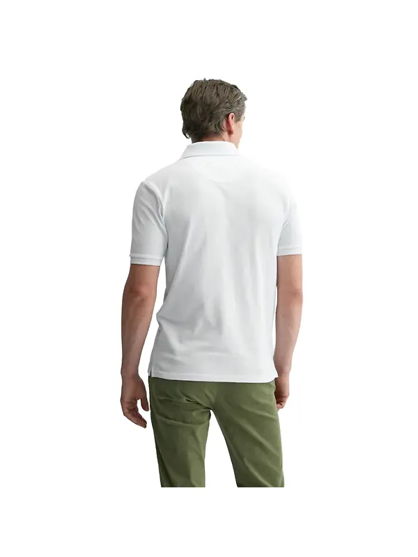 Oliver Sweeney Men's Tralee Cotton Polo T-Shirt - White Image 4