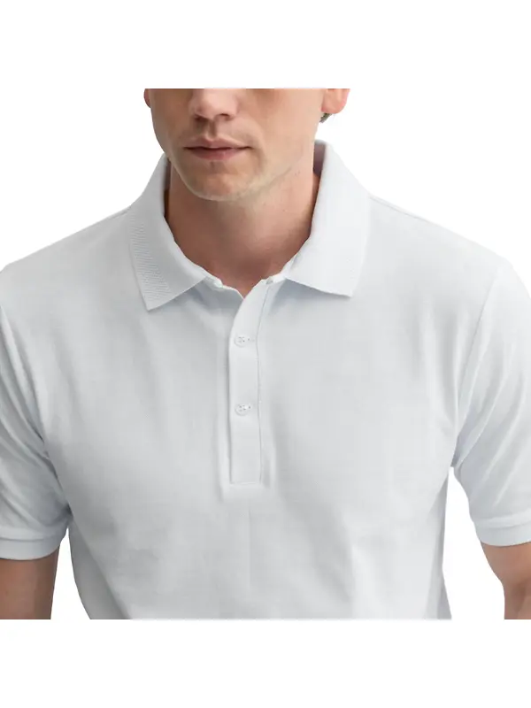 Oliver Sweeney Men's Tralee Cotton Polo T-Shirt - White Image 6