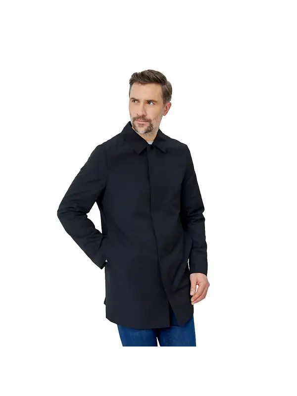 Oliver Sweeney Men's Huntingfield Showerproof Mac - Navy Image 4