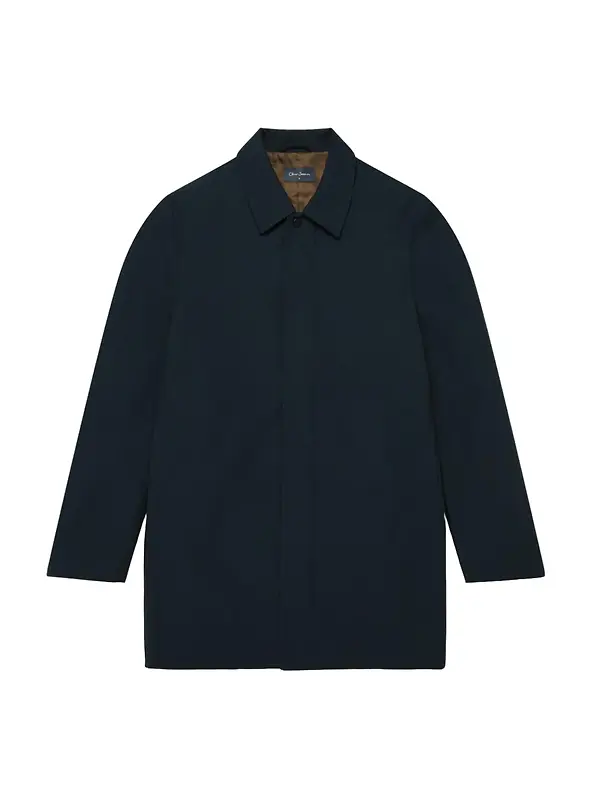 Oliver Sweeney Men's Huntingfield Showerproof Mac - Navy Image 1