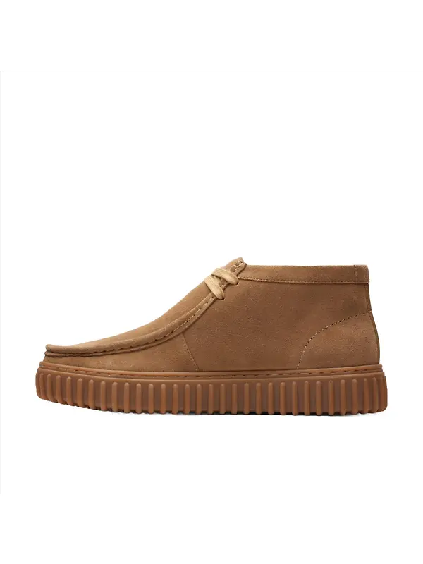 Clarks Men's Torhill Hi Boots - Dark Sand Suede Image 2