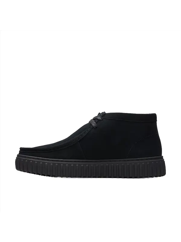 Clarks Men's Torhill Hi Boots - Black Suede Image 2
