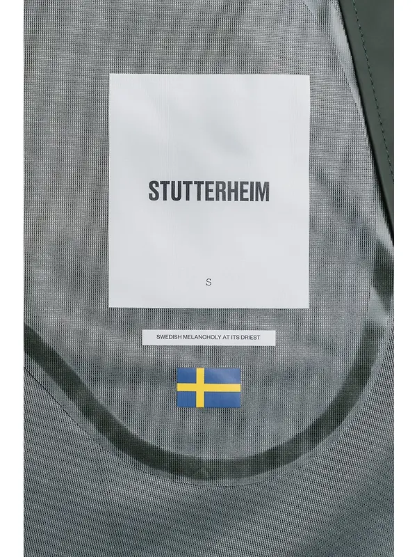 Stutterheim Stockholm Lightweight Raincoat - Green Image 4