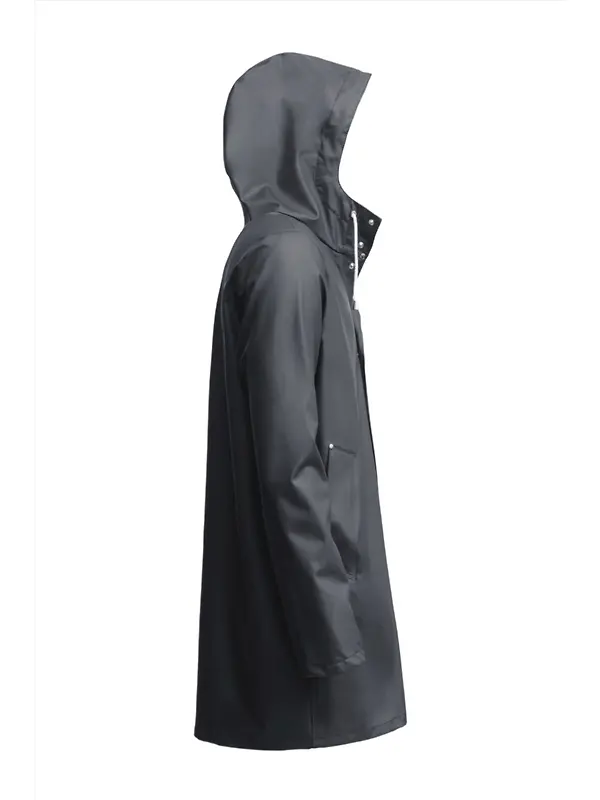 Stutterheim Stockholm Lightweight Raincoat - Charcoal Image 3