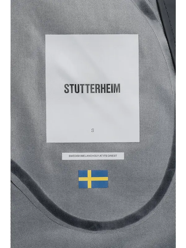 Stutterheim Stockholm Lightweight Raincoat - Charcoal Image 5