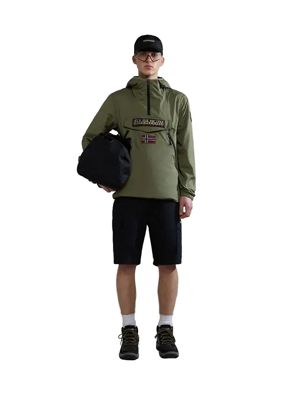 Napapijri Rainforest Ripstop Anorak Jacket - Green Lichen Image 6