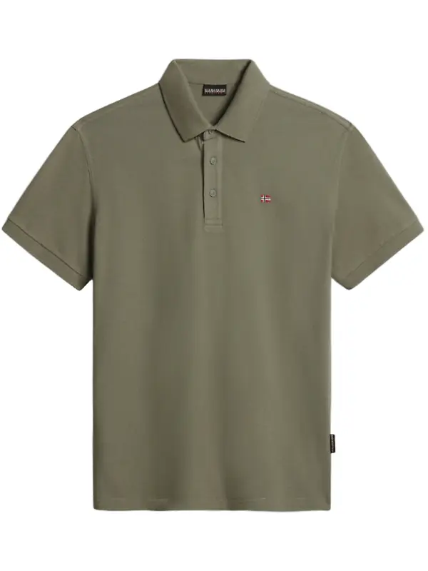 Napapijri Men's Eolanos Polo Shirt - Green Lichen Image 1