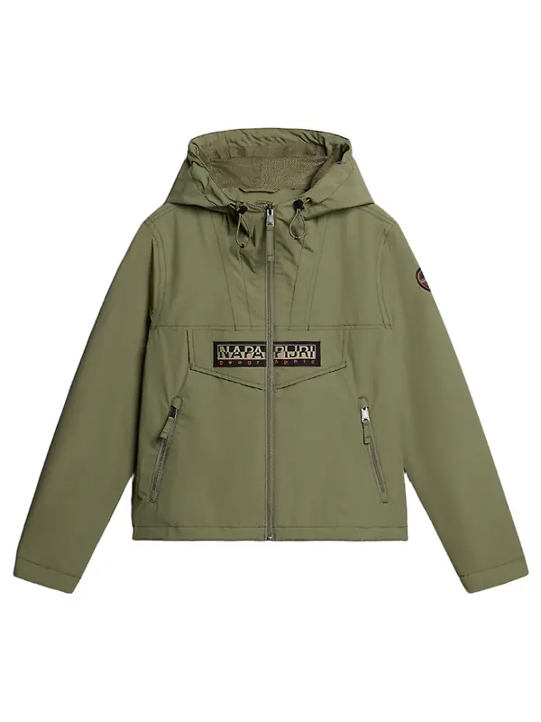 Napapijri Women's Rainforest Open Summer Jacket - Green Lichen Image 1