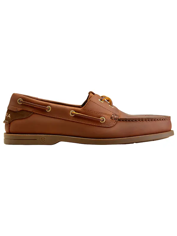 Ariat Men's Antigua Boat Shoes - Bridle Brown Image 1