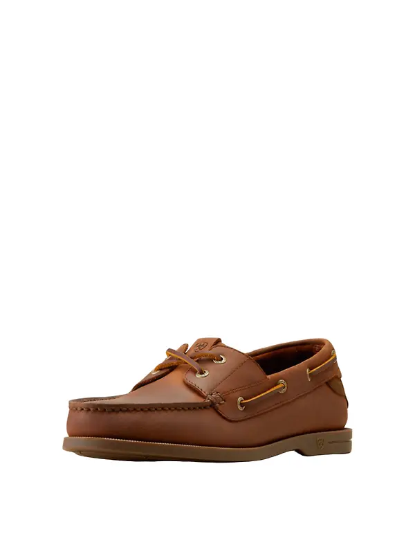 Ariat Men's Antigua Boat Shoes - Bridle Brown Image 4