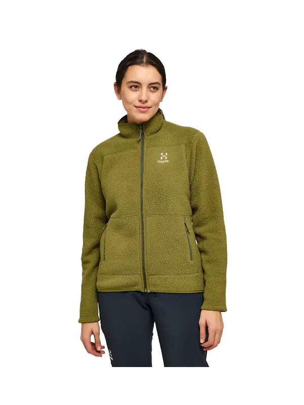 Haglöfs Women's Mossa Pile Jacket - Olive Green Image 3