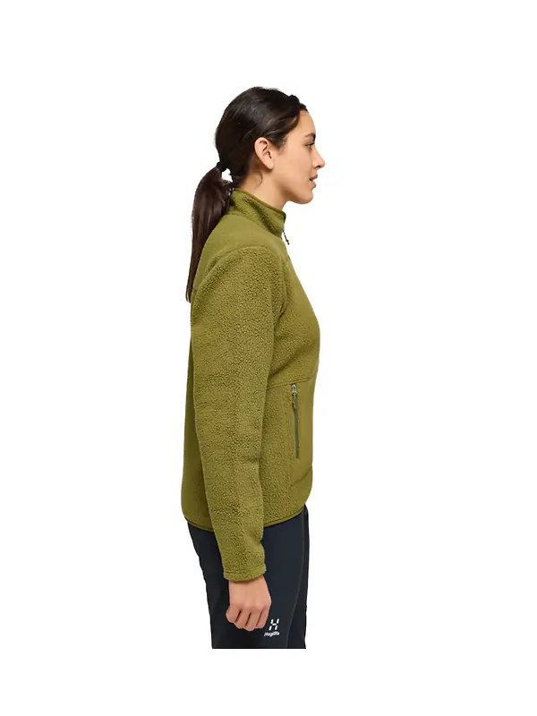 Haglöfs Women's Mossa Pile Jacket - Olive Green Image 4