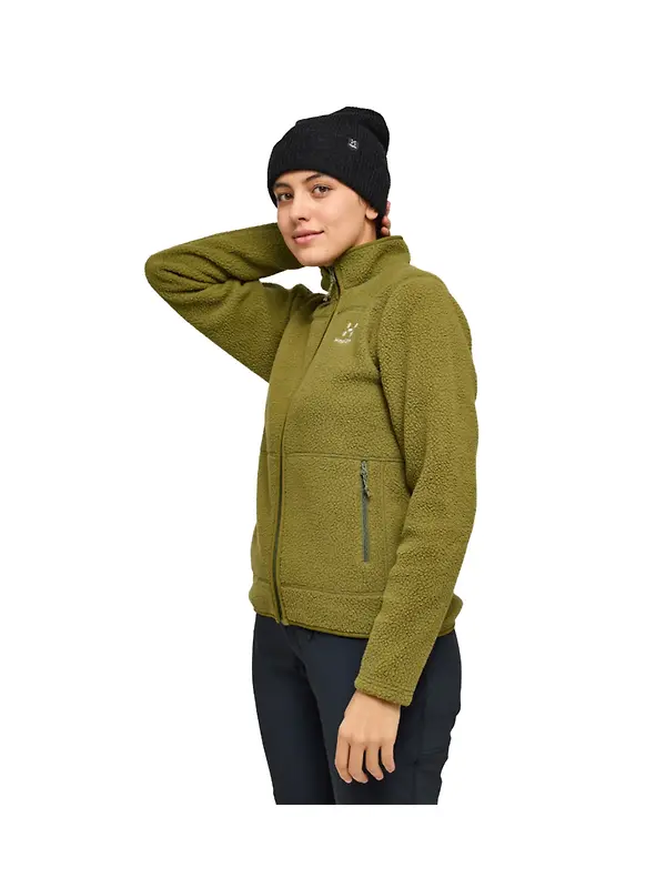 Haglöfs Women's Mossa Pile Jacket - Olive Green Image 6