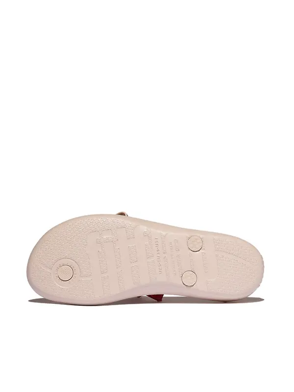 FitFlop Women's iQUSHION Glitz-Bow Flip Flops - Nude Rose Image 7