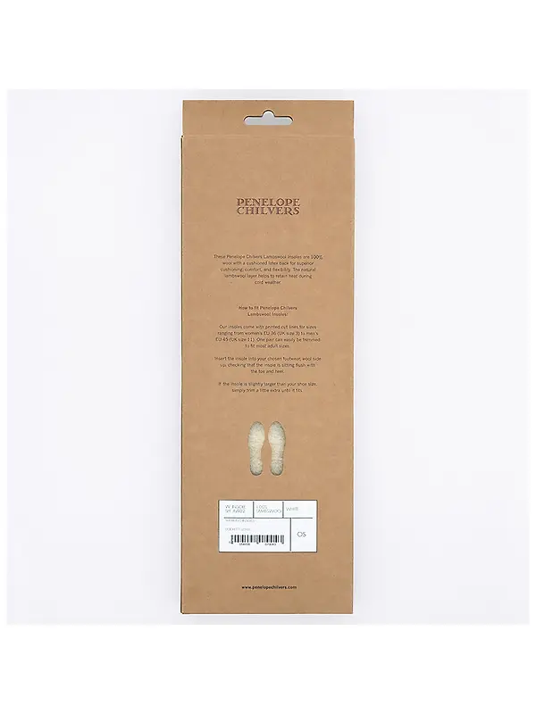 Penelope Chilvers Shearling Insoles - White Image 2