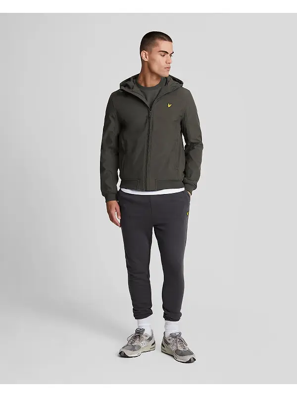 Lyle & Scott Men's Fleece Back Softshell Jacket - Gunmetal Image 3