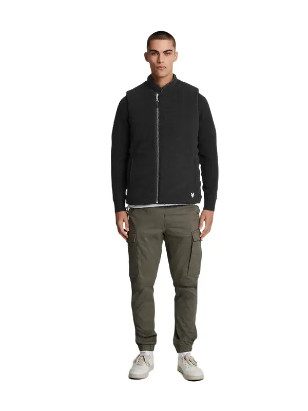 Lyle & Scott Men's Premium Reversible Quilted Gilet - Lacquer Image 3