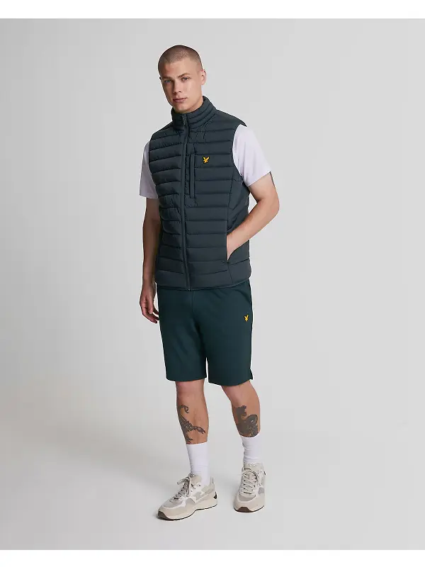 Lyle & Scott Men's Stretch Lightweight Quilted Gilet - Dark Navy Image 4