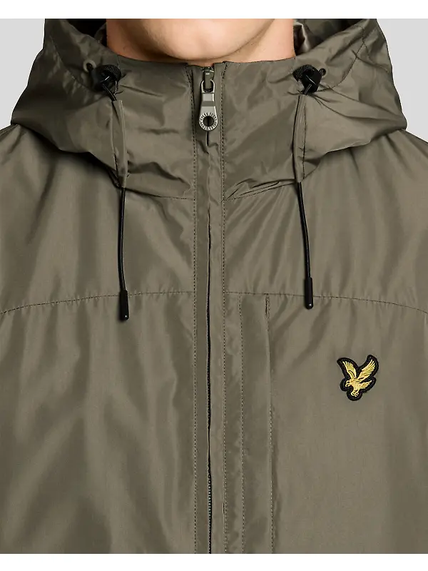 Lyle & Scott Men's Lightweight Hooded Zip Through Jacket - Khaki Ash Image 4