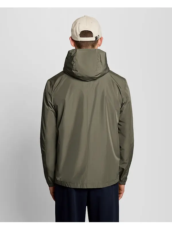 Lyle & Scott Men's Lightweight Hooded Zip Through Jacket - Khaki Ash Image 5