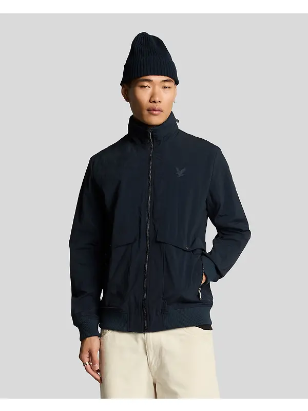 Lyle & Scott Men's Crinkle Nylon Pocket Jacket - Dark Navy Image 2