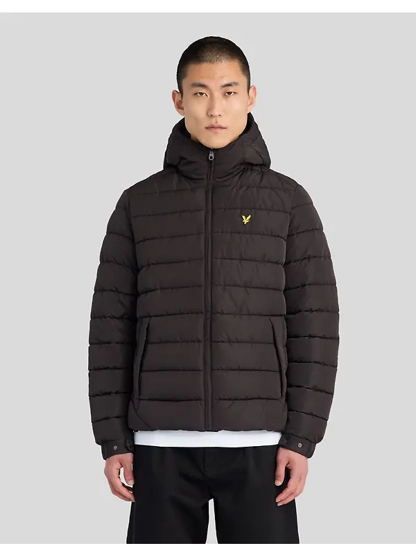 Lyle & Scott Men's Hooded Quilted Jacket - Jet Black Image 2