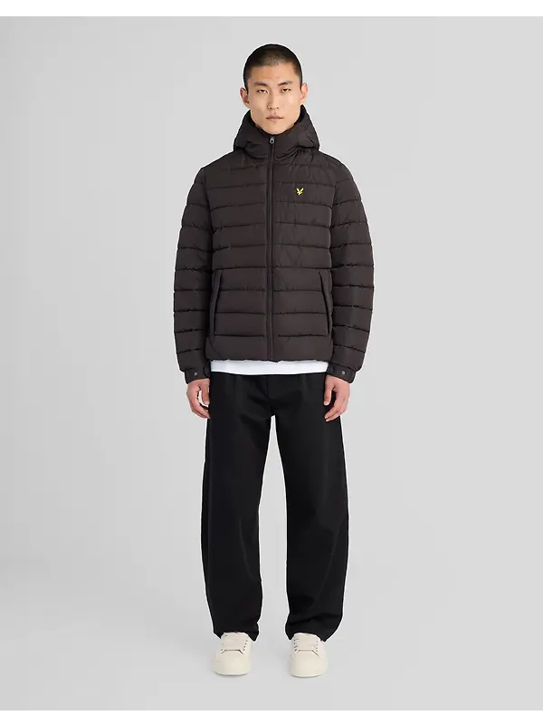 Lyle & Scott Men's Hooded Quilted Jacket - Jet Black Image 3