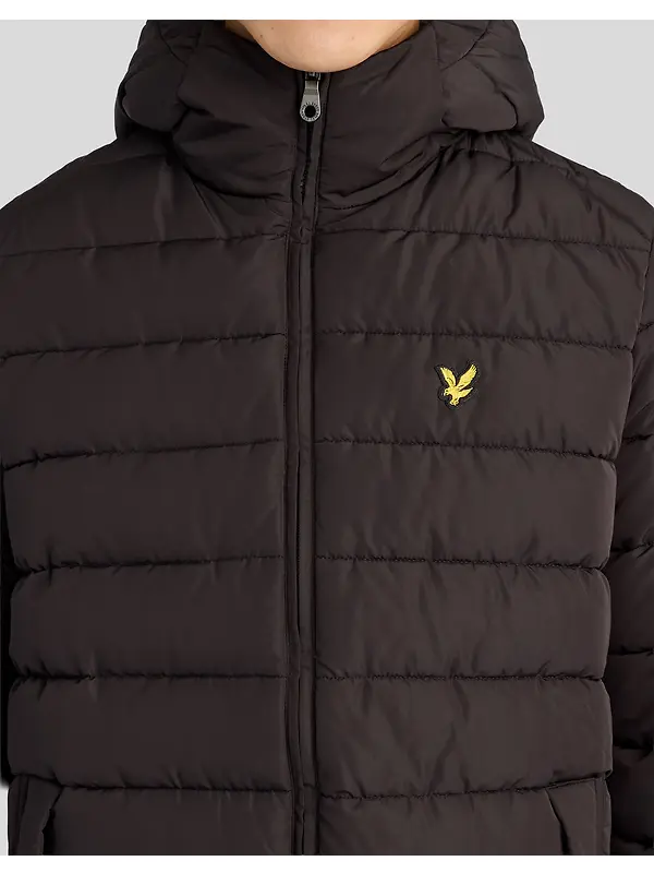 Lyle & Scott Men's Hooded Quilted Jacket - Jet Black Image 4