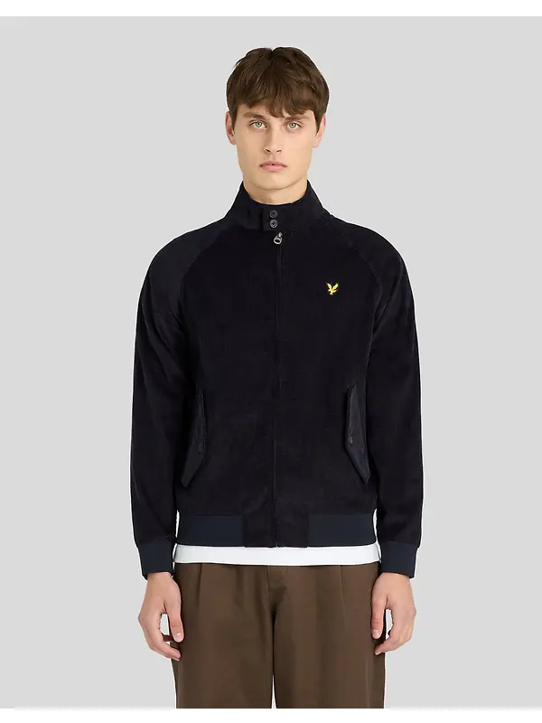 Lyle & Scott Men's Corduroy Harrington Jacket - Dark Navy Image 2
