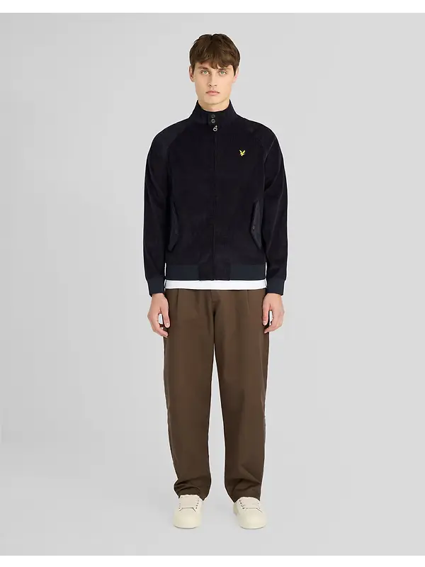 Lyle & Scott Men's Corduroy Harrington Jacket - Dark Navy Image 3