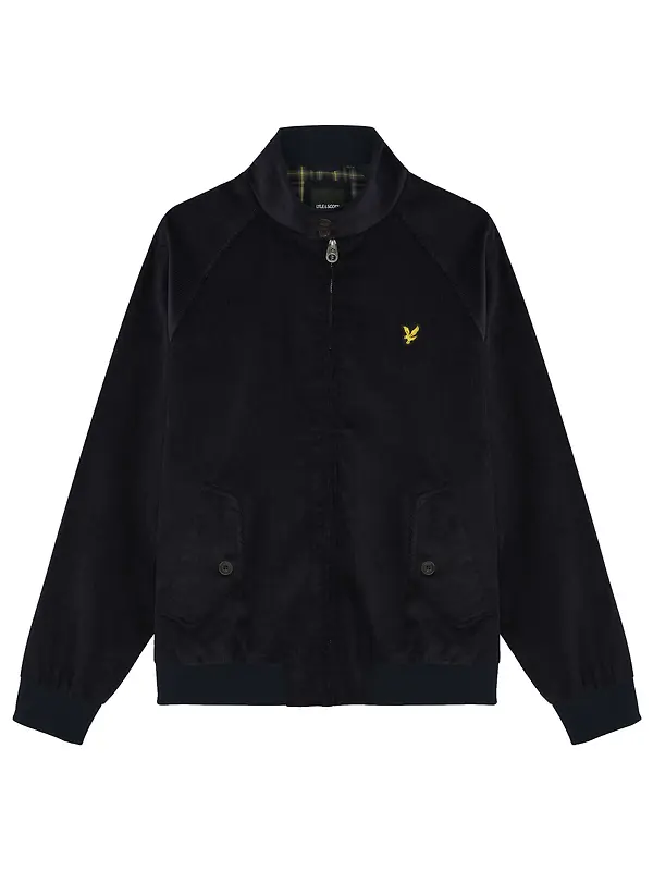 Lyle & Scott Men's Corduroy Harrington Jacket - Dark Navy Image 1