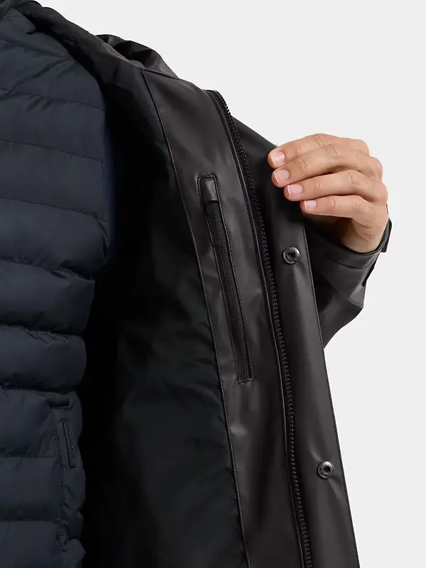 Didriksons Men's Noah Galon Waterproof Parka - Black Image 10